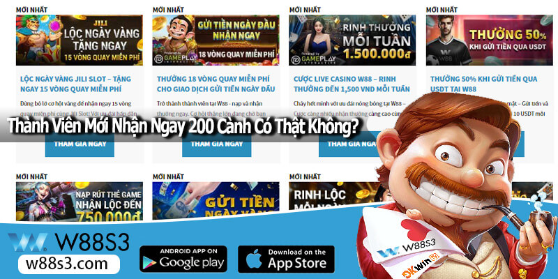 Khuyến Mãi W88 Dành Cho Thành Viên Mới